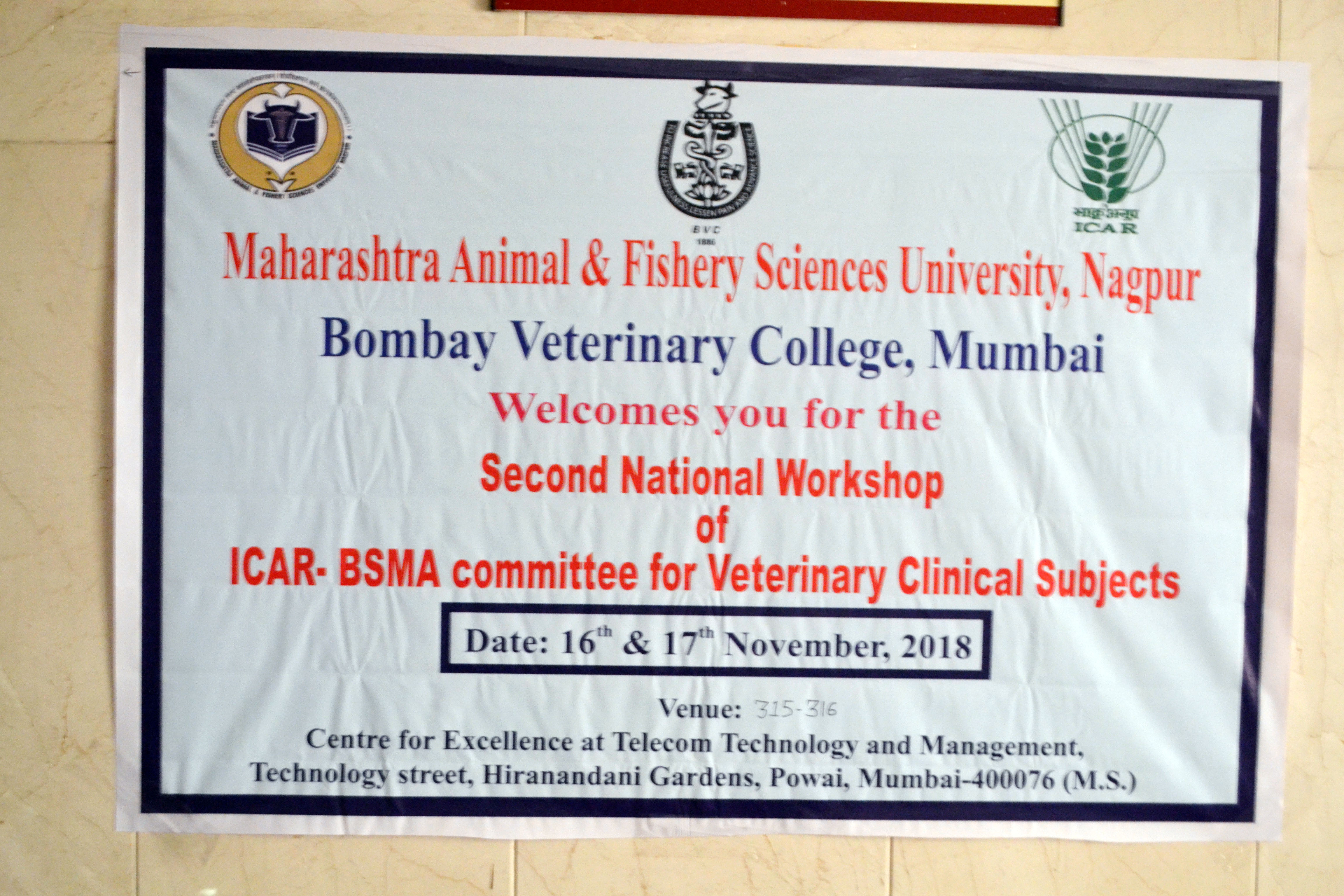ICAR BSMA Workshop 2018